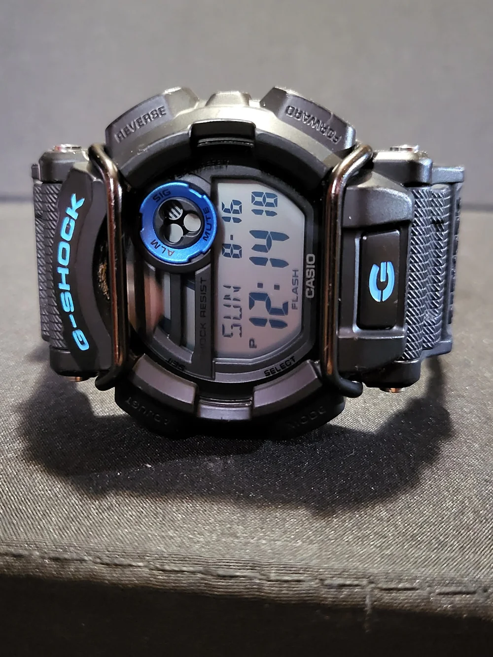 G-Shock GD-400 Digital Sport Watch in Black with Blue Accents - #1